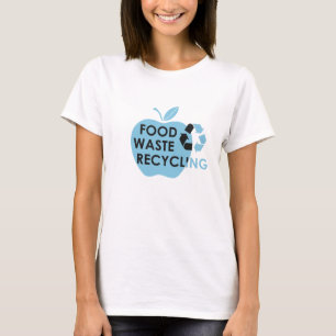 T-shirt Réduire le recyclage des déchets alimentaires écol