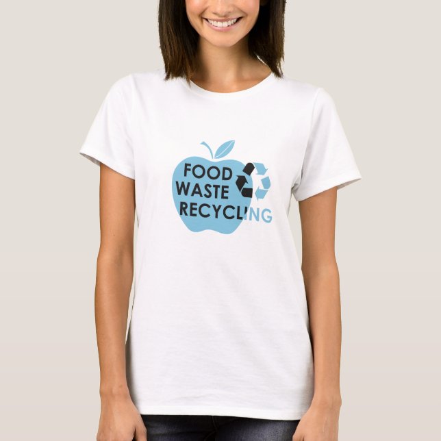 T-shirt Réduire le recyclage des déchets alimentaires écol (Devant)