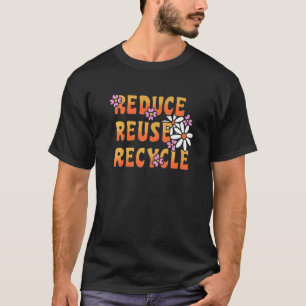T-shirt Réduire Réutiliser Recycler Hippies 70s 1