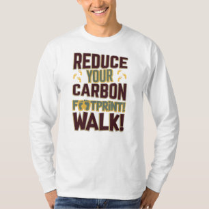 T-shirt Réduire votre empreinte carbone Marcher la nouveau
