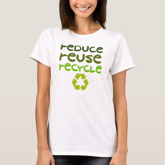 T-shirt Réduisez la réutilisation réutilisent la chemise (Devant)