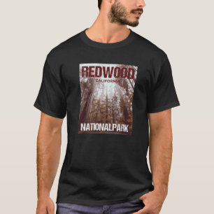T-shirt Redwood National Park California Poster Design