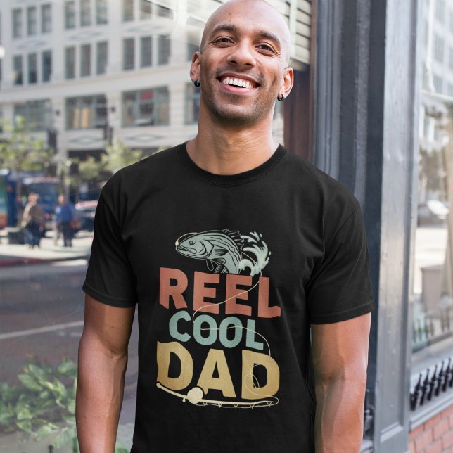 T-shirt Reel Cool Dad Fisherman Dad (Créateur téléchargé)