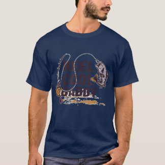 T-shirt Reel Cool Daddy Fisherman Daddy Fête des pères Pêc