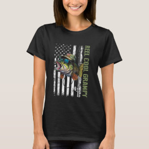 T-shirt Reel Cool Grampy Camouflage Drapeau Américain Da D