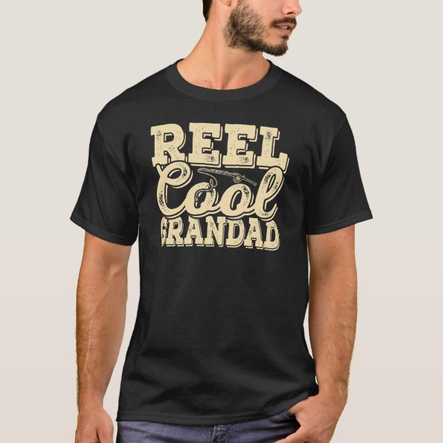 T-shirt Reel cool grand-père drôle (Devant)