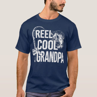 T-shirt Reel Cool Grandpa Pêcheur Fête des pères De Pêche 