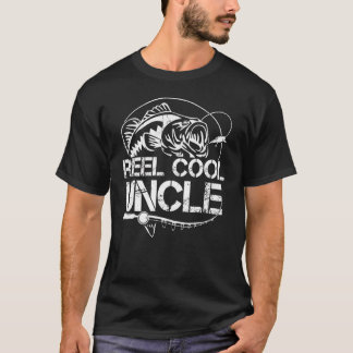 T-shirt Reel Cool oncle Pêche papa Fête des pères papa pou