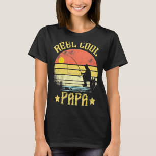 T-shirt Reel Cool Papa Fête des pères de pêche papa