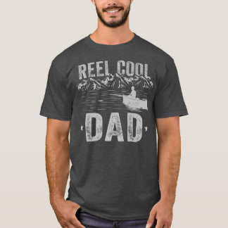 T-shirt Reel Cool Papa Pêche Papa Pêche Papa Poisson Amour