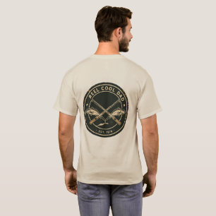 T-shirt Reel Cool Papa Pêche Vintage - Drôle Fête des père