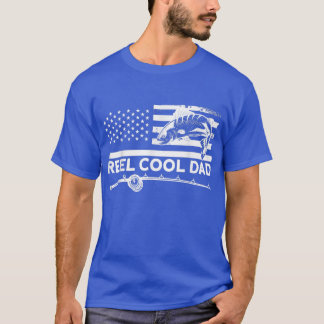 T-shirt Reel Cool Papa Pêcheur Pêcheur Pêche 1584 
