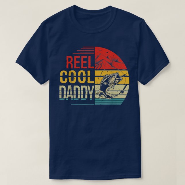 T-shirt Reel Cool papa pêcheur père grand-père Fête des pè (Design devant)