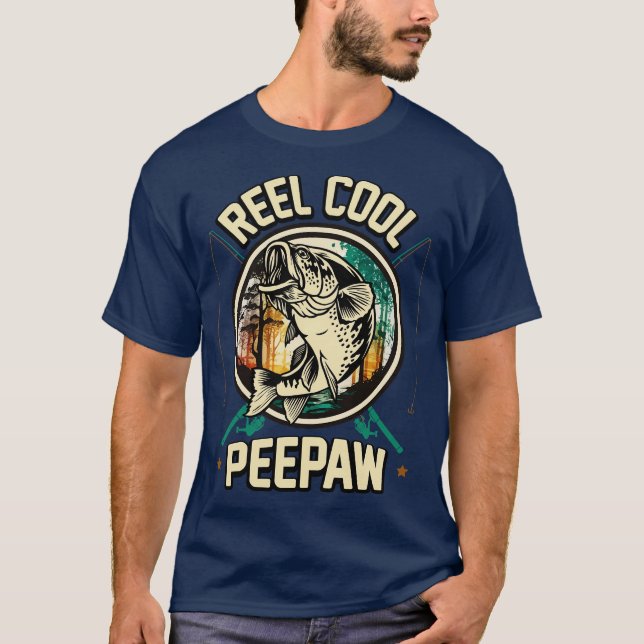 T-shirt Reel Cool Peepaw Fishing Gift (Devant)