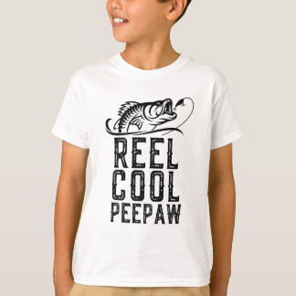 T-shirt Reel Cool Peepaw Pêche Funny Grand-père Cadeau Chr
