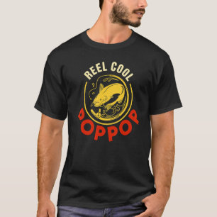 T-shirt Reel Cool Pop Pop Pêcheur Pêcheur pour grand-père