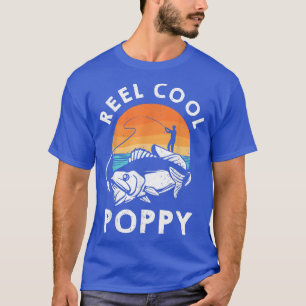 T-shirt Reel Cool Poppy Funny Pêcheur Pêcheur Grandpa Fa