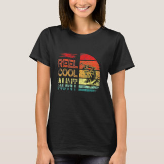 T-shirt Reel Cool Tante Pêcheuse Maman Mama Fête des pères