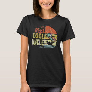 T-shirt Reel Cool Uncle Pêche Vintage Fête des pères rétro