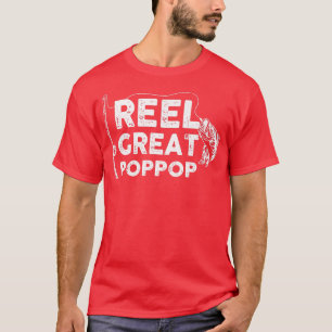 T-shirt Reel Great Poppop Fishing Daddy ou Fishman Grand