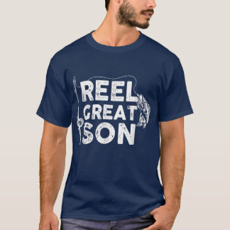 T-shirt Reel Great Son Pêche papa ou grand-père pêcheur