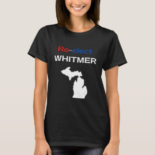 T-shirt Réélire Gretchen Whitmer Democratic Blue Michigan