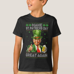 T-shirt Refaire la Saint-Patrick Grande Encore Drôle Trump
