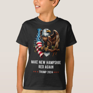 T-shirt Refaire New York Rouge Encore Aigle Républicain Tr