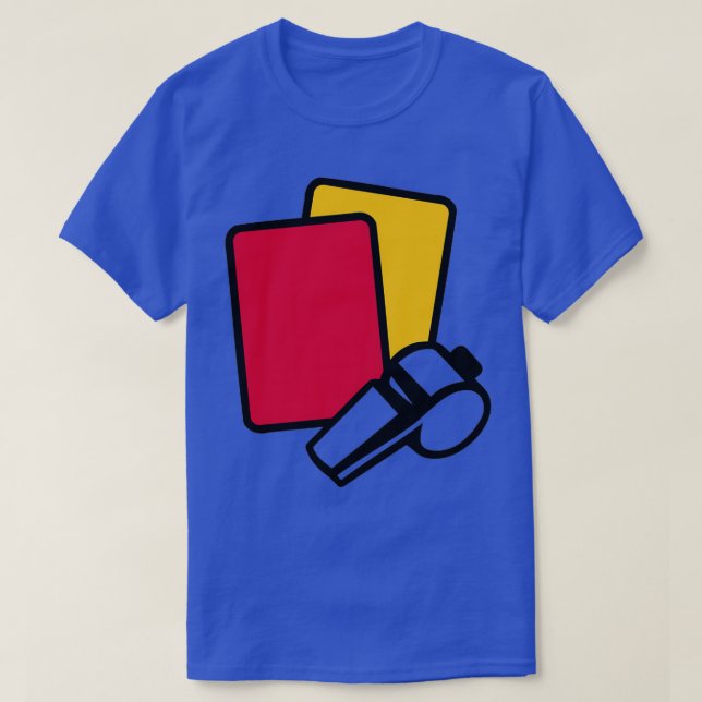 T-shirt Référence carte jaune rouge sifflet 2 (Design devant)