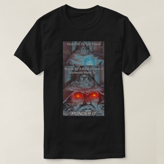 T-shirt réfléchir à mon orbe (Design devant)