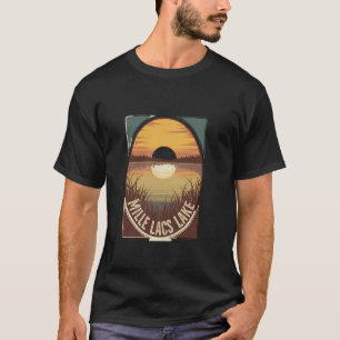 T-shirt Reflet de coucher de soleil panoramique du lac Mil