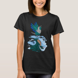 T-shirt Reflet Perroquet & Dragon I Joue Vert Turquoise