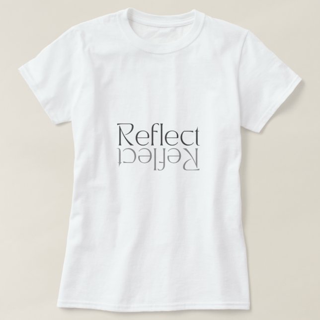 T-shirt Refléter (gris) (Design devant)