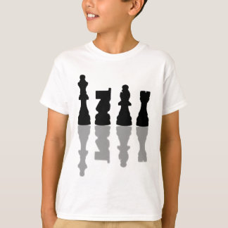 T-shirt Réflexion de pièces d'échecs