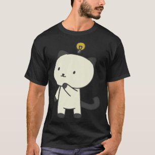 T-shirt réflexion sur la lampe à chat