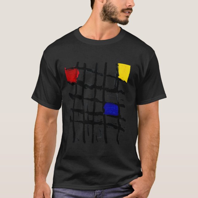 T-shirt Réflexions de Mondrian Designer (Devant)