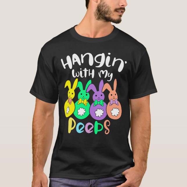 T-shirt Refroidissement accrochant avec mon cadeau heureux (Devant)