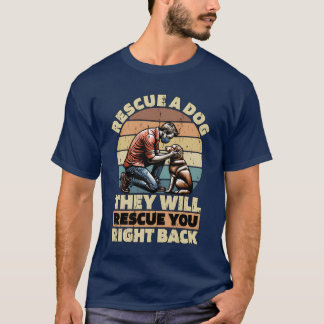T-shirt Refuge pour animaux secourir un chien hey sera am