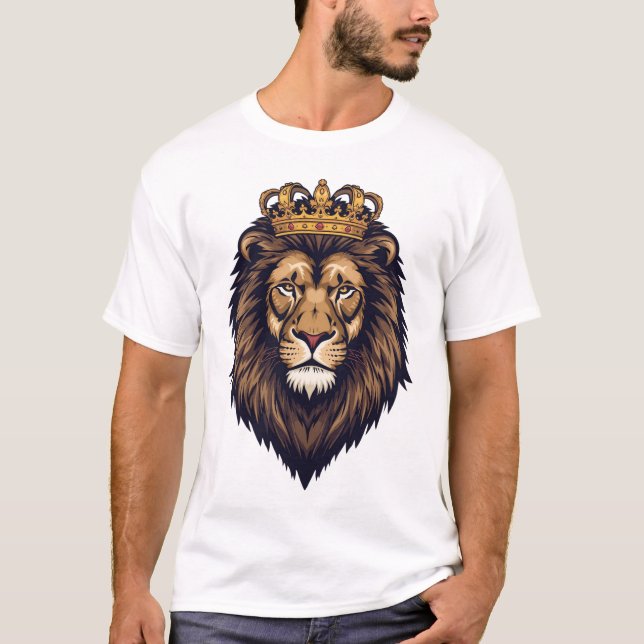 T-shirt Regal Lion Crown Emblem (Devant)