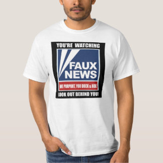 T-shirt Regard de nouvelles de FAUX… !