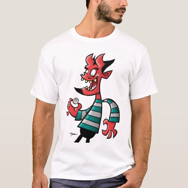 T-shirt Regard fixe démoniaque (Devant)