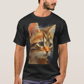 T-shirt Regard Maine Coon Kitten Robe Graphique