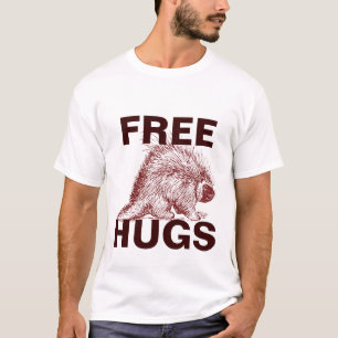 T-shirt Regard vintage libre d'étreintes (d'un porc-épic