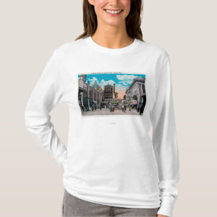 T-shirt Regardant du nord sur le bord de l'océan, parc