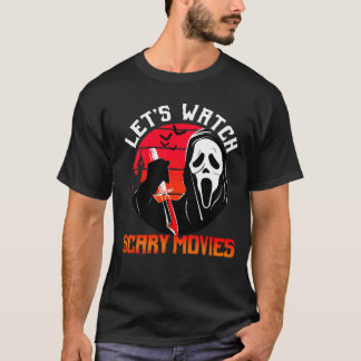 T-shirt Regarde des films d'horreur fille