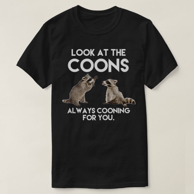 T-shirt Regarde Les Coons (Design devant)