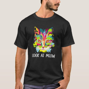 T-shirt Regarde Moi Chat Maman Couple Chat Papa Chat