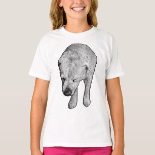 T-shirt Regarder en laboratoire avec des boucles de neige