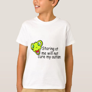 T-shirt Regarder fixement moi ne me guérira pas autisme
