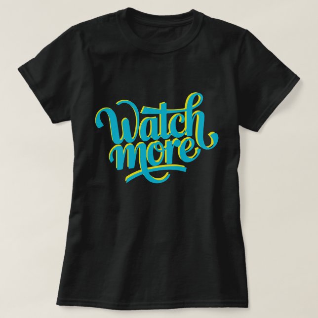 T-shirt regarder plus (Design devant)